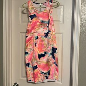 Lilly Perla laser cut queen conch dress, size M